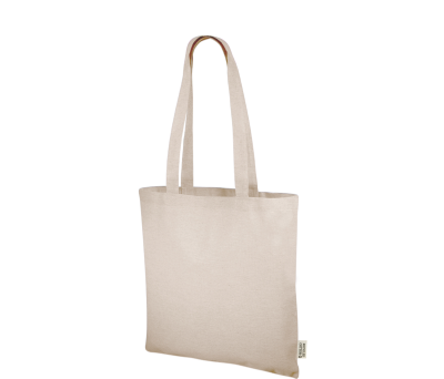 BOLSA ASAS LARGAS  ALGODON RECYCLADO WATERFALL BEIG - AGY50538BEI
