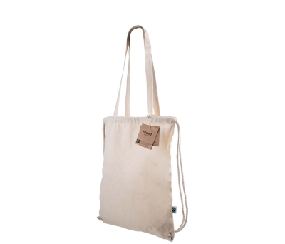 BOLSA MOCHILA FAIRTRADE STONE BLANCO - AGY52071ETPEQUE