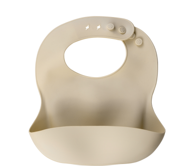 Babero Infantil de Silicona Ajustable con Recoge Migas