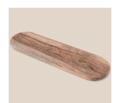 Bandeja Alargada de Madera de Acacia para Aperitivos y Regalos - AGY52553