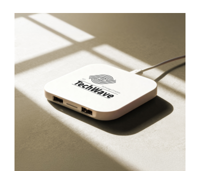 Base de Carga Inalámbrica ABS con 2 Puertos USB 5W - AGY39550