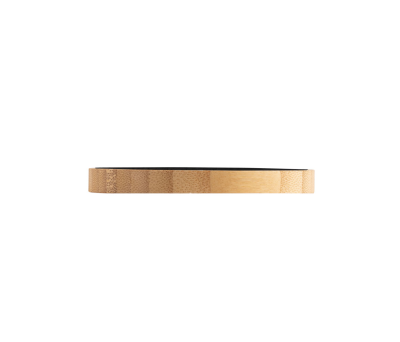 Base de Carga Inalámbrica de Bambú con Logo Iluminado