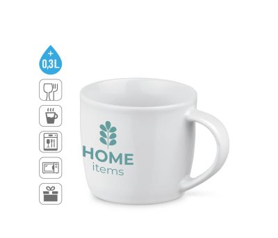 Taza de Cerámica 370ml Apta para Lavavajillas en Caja de Regalo