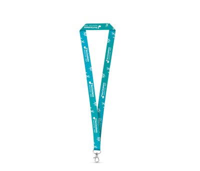 Cinta Lanyard de Poliéster 20mm con Mosquetón Metálico