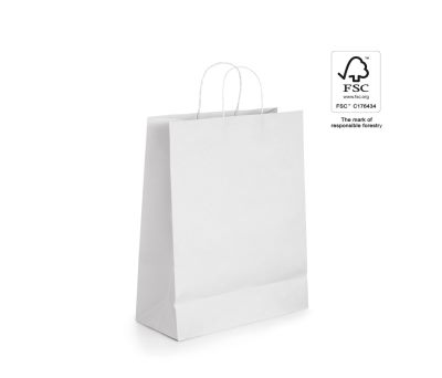 Bolsa de Papel Kraft con Asa Trenzada Certificado FSC