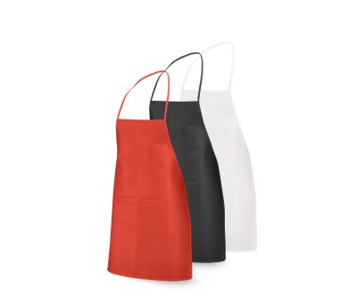 Delantal Non-Woven con Bolsillo Delantero y Cordones