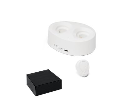 Auriculares Inalámbricos ABS con Base de Carga y Manos Libres