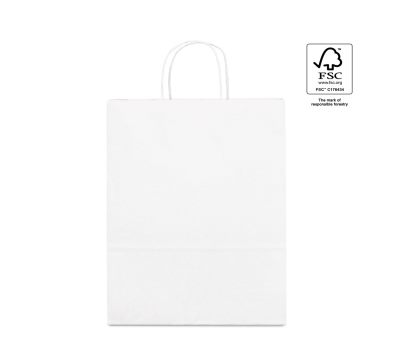 Bolsa Kraft con Asas Trenzadas Certificada FSC