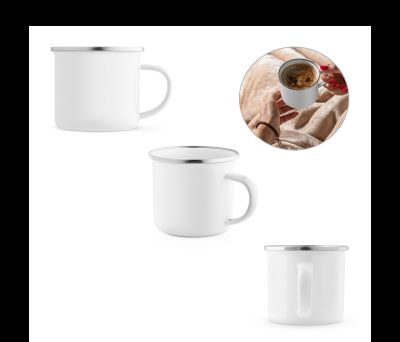 Taza Esmaltada de Metal para Sublimación 350ml