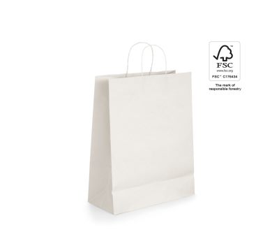 Bolsa de Papel Kraft con Asa Trenzada y Certificado FSC