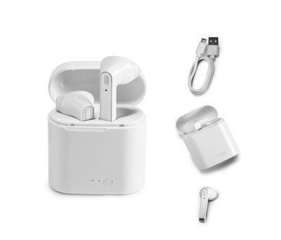 Auriculares Inalámbricos Estéreo con Caja Cargador ABS