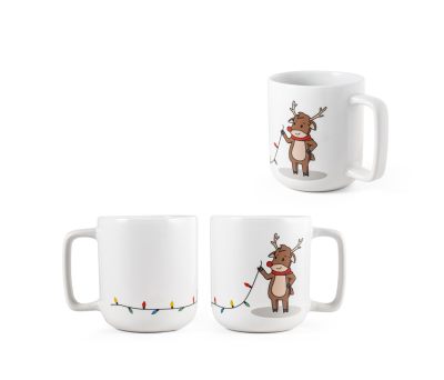 Taza de Cerámica con Estampado Navideño y Caja de Regalo - Classic