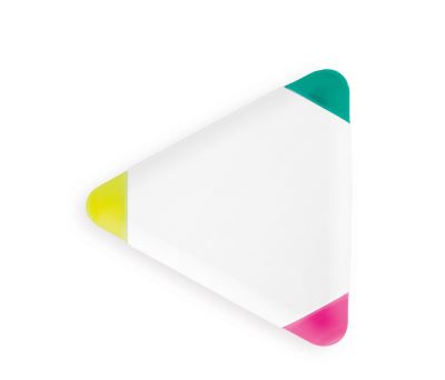 Subrayador Triangular de Plástico con Tres Puntas