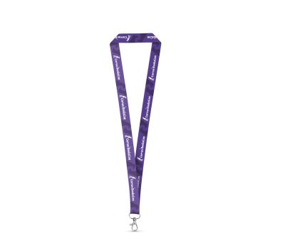 Cinta Lanyard de rPET con Mosquetón de Gatillo 20mm