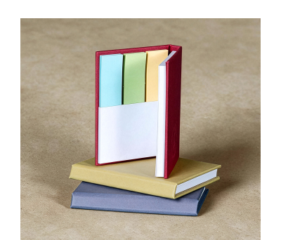 Bloc de Notas Adhesivas con Tapa Dura de Papel de Frutas FSC - AGY54056
