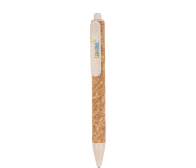 Bolígrafo Ecológico de Corcho y Fibra de Trigo