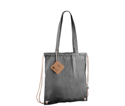 Bolsa Mochila de Algodón Fairtrade Reciclado con Asas Largas