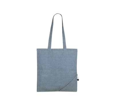 Bolsa Plegable de Algodón Reciclado con Diseño de Fresa