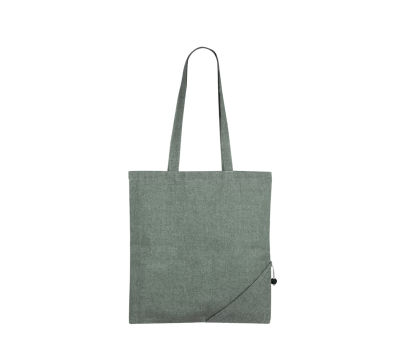 Bolsa Plegable de Algodón Reciclado con Diseño de Fresa