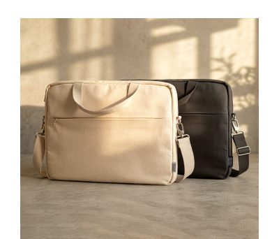 Bolsa Portadocumentos de Algodón Reciclado para Portátil 16 - AGY53024