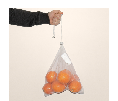Bolsa Reutilizable de Malla Poliéster para Frutería con Cordón - AGY50042