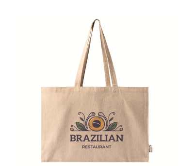 Bolsa Shopper Algodón Reciclado Asas Largas