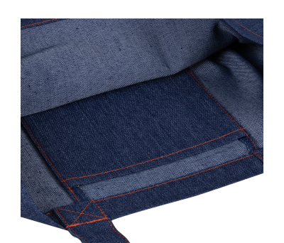Bolsa Shopper de Denim Reciclado con Asas Largas