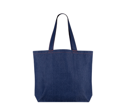 Bolsa Shopper de Denim Reciclado con Asas Largas
