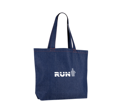 Bolsa Shopper de Denim Reciclado con Asas Largas