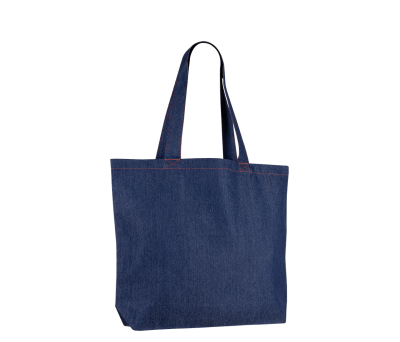 Bolsa Shopper de Denim Reciclado con Asas Largas
