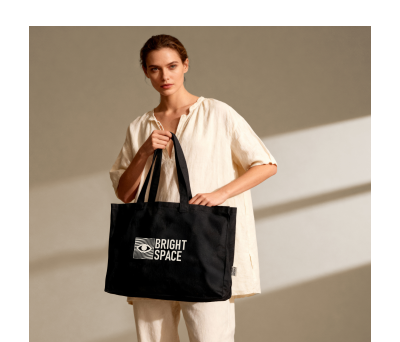 Bolsa Tote de Algodón Reciclado con Asas Largas- Classic - AGY56003