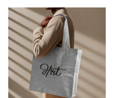 Bolsa Tote de Algodón y Poliéster Amplia - AGY55525