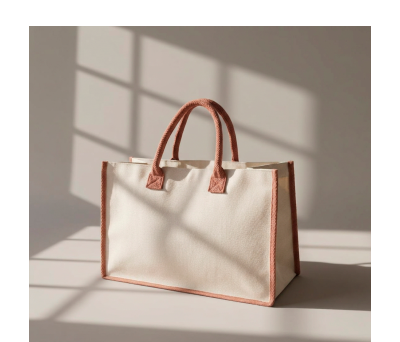 Bolsa de Algodón Canvas Laminado con Asas y Ribete - AGY54052