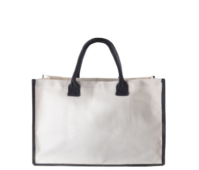 Bolsa de Algodón Canvas Laminado con Asas y Ribete
