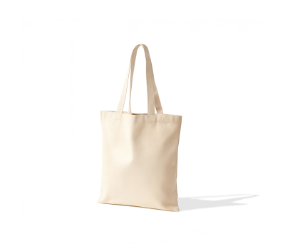 Bolsa de Algodón Canvas Reutilizable con Asas Largas