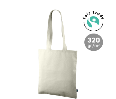 Bolsa de Algodón Fairtrade 320gr Fabricada en España