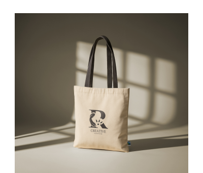 Bolsa de Algodón Fairtrade Reutilizable con Asas Largas - AGY54043