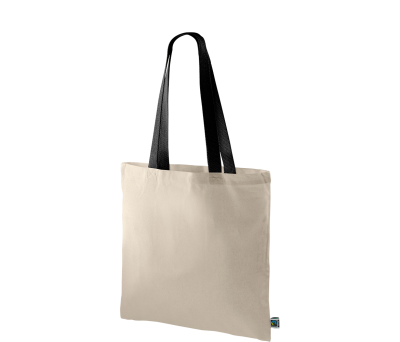Bolsa de Algodón Fairtrade Reutilizable con Asas Largas
