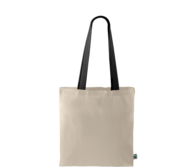 Bolsa de Algodón Fairtrade Reutilizable con Asas Largas