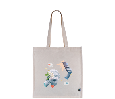 Bolsa de Algodón Fairtrade con Asas Largas- Colección