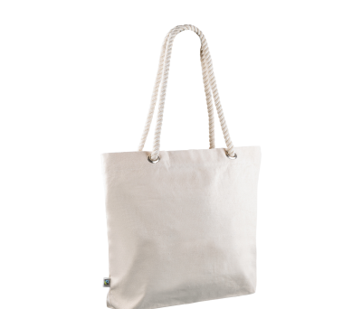 Bolsa de Algodón Fairtrade con Asas Largas- Elegance