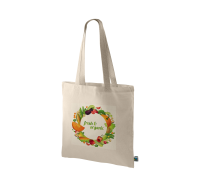 Bolsa de Algodón Fairtrade con Asas Largas
