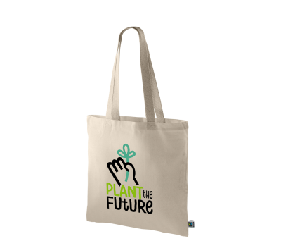 Bolsa de Algodón Fairtrade con Asas Largas