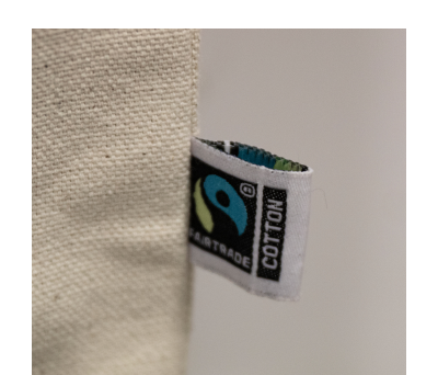 Bolsa de Algodón Fairtrade con Asas Largas
