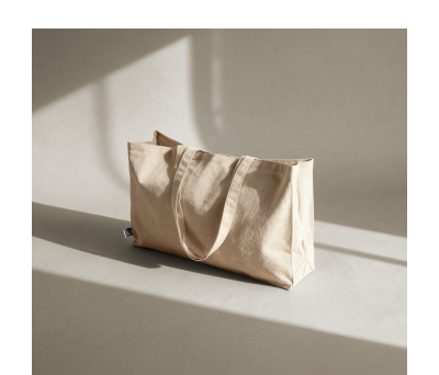 Bolsa de Algodón Fairtrade con Asas Largas Oversize - AGY56011