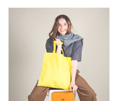 Bolsa de Algodón Fairtrade con Asas Largas- Plus - AGY53530