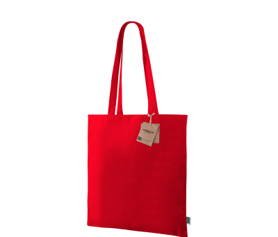 Bolsa de Algodón Fairtrade con Asas Largas- Plus