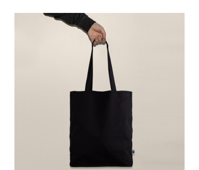 Bolsa de Algodón Fairtrade con Asas Largas- Premium