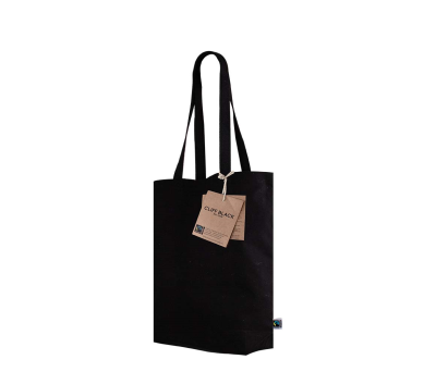 Bolsa de Algodón Fairtrade con Asas Largas- Premium