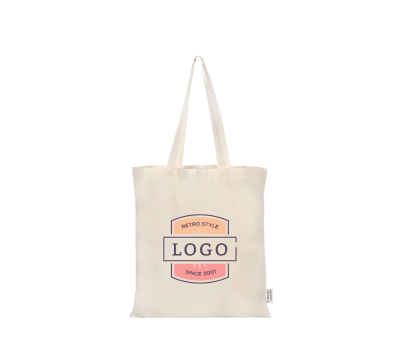 Bolsa de Algodón Orgánico con Asas Largas